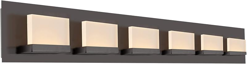 Lámpara LED baño 48" 60W 3000K bronce aceitado