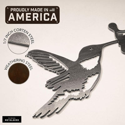 Adornos árbol exterior acero Corten arte metal USA