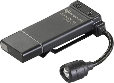 Luz recargable con gancho USB 70lúmenes color negro
