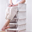 3 Pzas Organiz. Armario Plegables Blancos