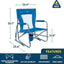 Silla mecedora playa plegable con asa transporte color azul