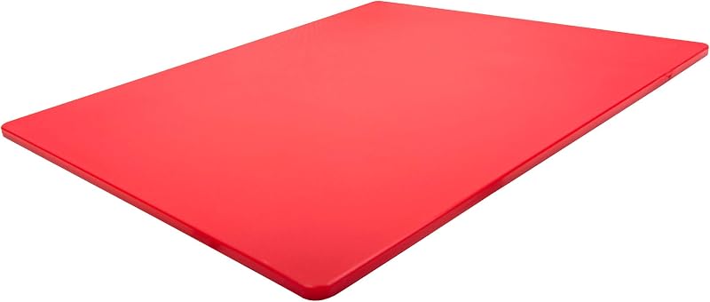 Tabla cortar plástico NSF 24x18pulg roja