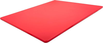 Tabla cortar plástico NSF 24x18pulg roja