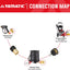Kit conexión rápida lavadora presión M22 a 3/8" 2 pzas
