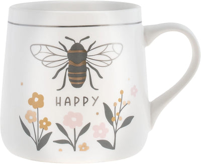 Taza cerámica flora 18oz para café y té