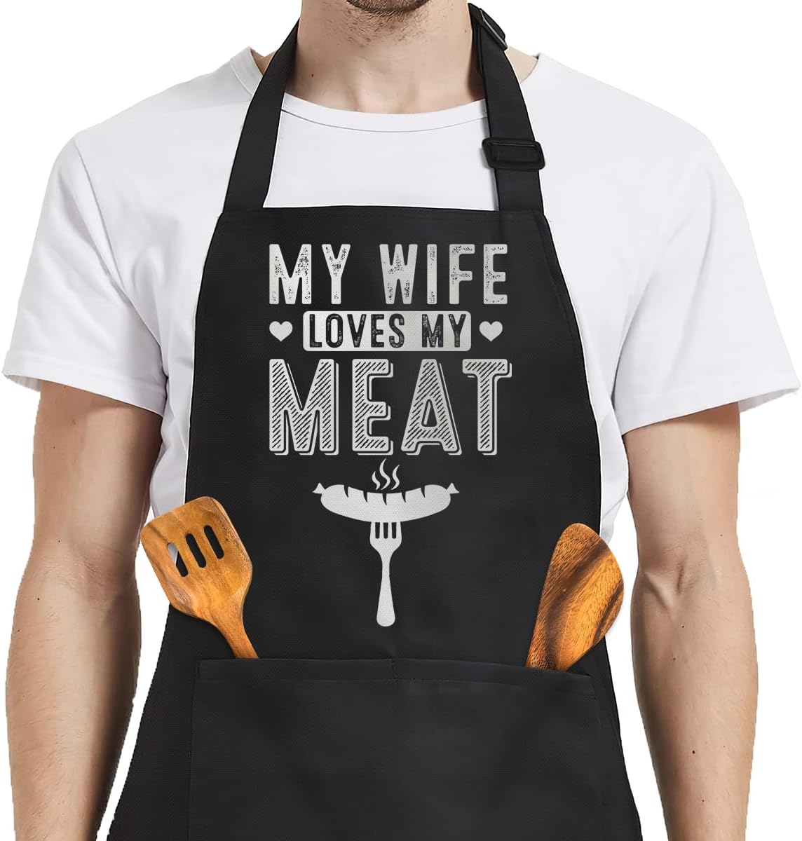 Delantal para hombre con bolsillos para cocina BBQ cumpleaños padre