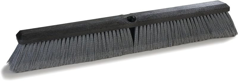 Escoba Plástico Cerdas Marcadas 18pulg Gris