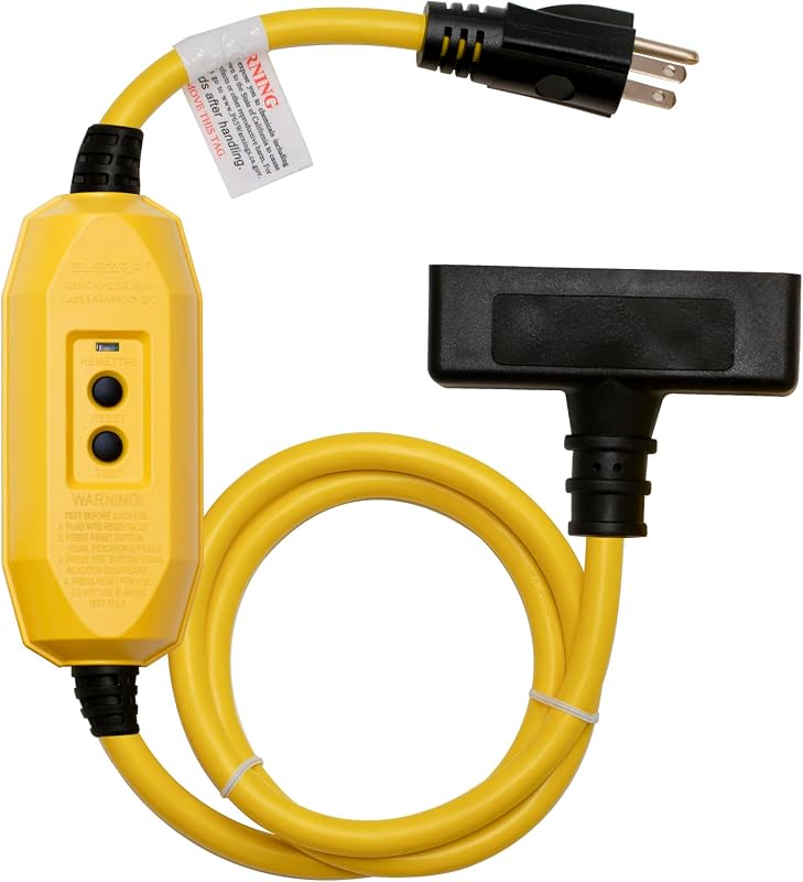 Cable extensión GFCI 15A 3 ft 12/3 SJTW amarillo