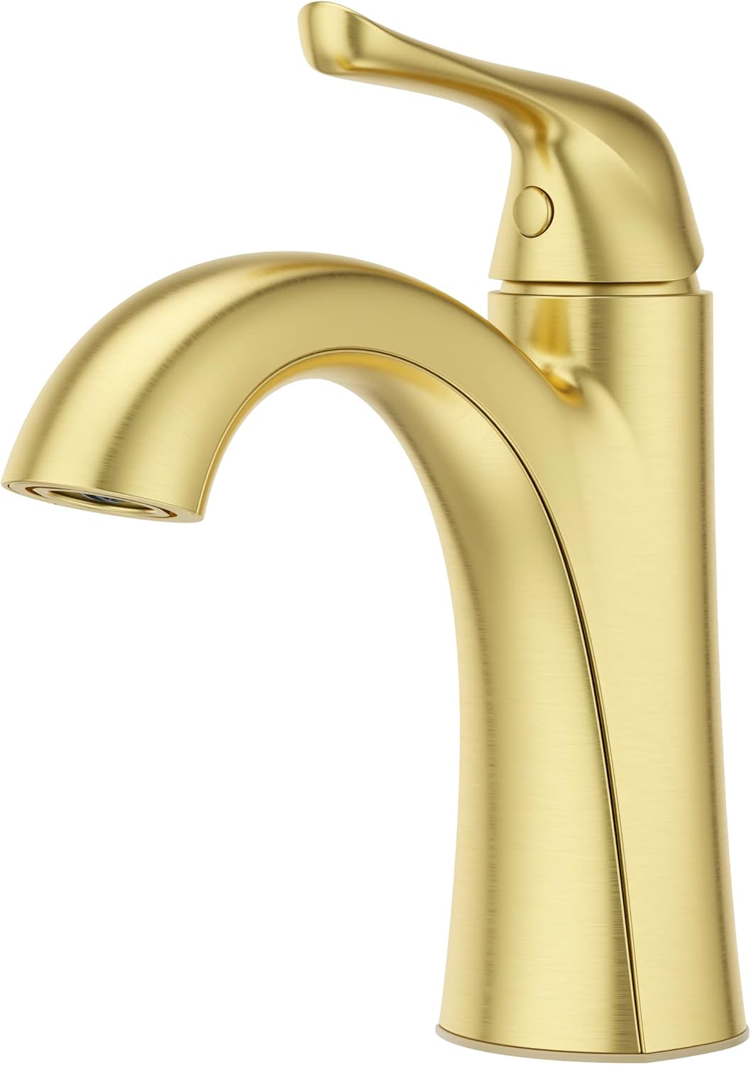 Grifo baño control único acabado dorado cepillado