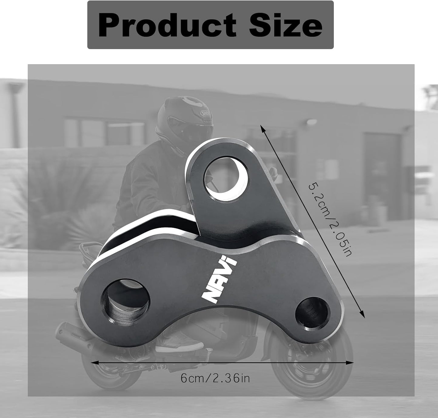 Kit reducción amortiguador trasero Honda Navi aluminio 1"