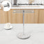 Toallero encimera baño base mármol acero inox 2 toallas