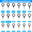 Kit 500 pzas pines conectores automóvil multicolor