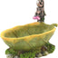 Decoración de bañera forma hoja jardín