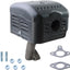 Silenciador escape comp motor Predator 420cc
