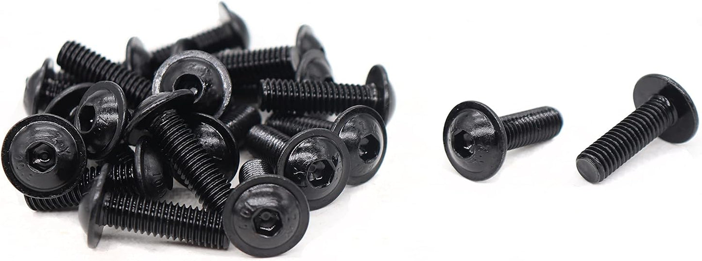 35 Pzas Tornillos M6 Acero Carbono Grado 10.9