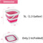 2 Cubos Plegables 5L Plástico para Hogar y Camping