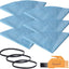 Filtro aspiradora 90107 disco papel reutilizable paquete 6
