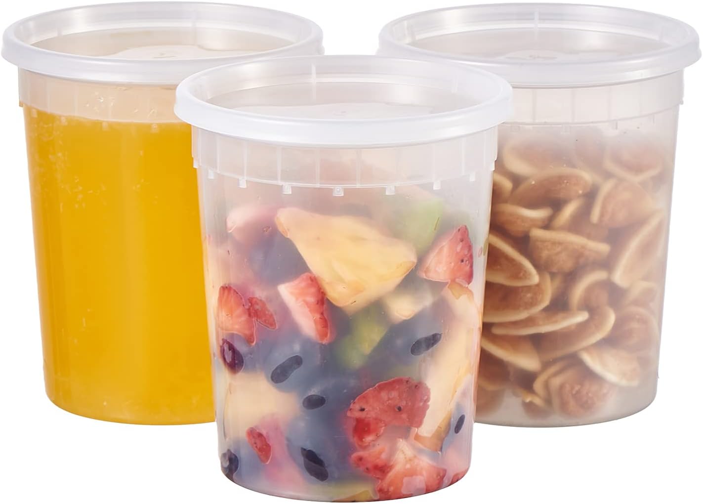 Contenedores plástico 32oz 240pzas sin BPA aptos microondas