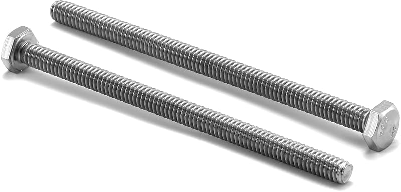 Tornillo hex 3/8-16 x 4 acero inox 304 20 pzas