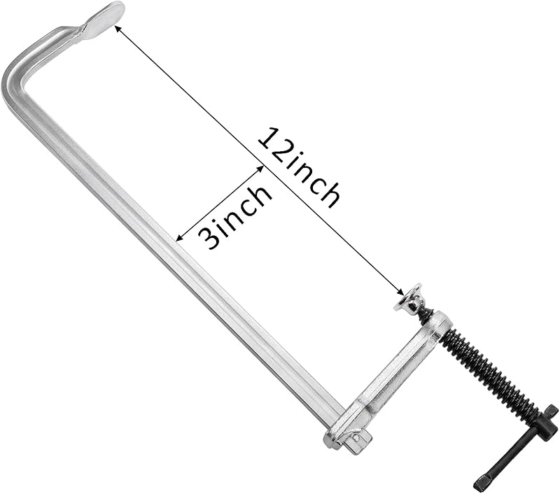 4 Abrazaderas F de 12" Acero Forjado 450lb
