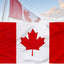 Bandera Canadá 5x8ft bordada lona ojales latón