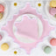 Set 8 Servilletas Lino Rosa Blanco 17pulg Hechas a Mano