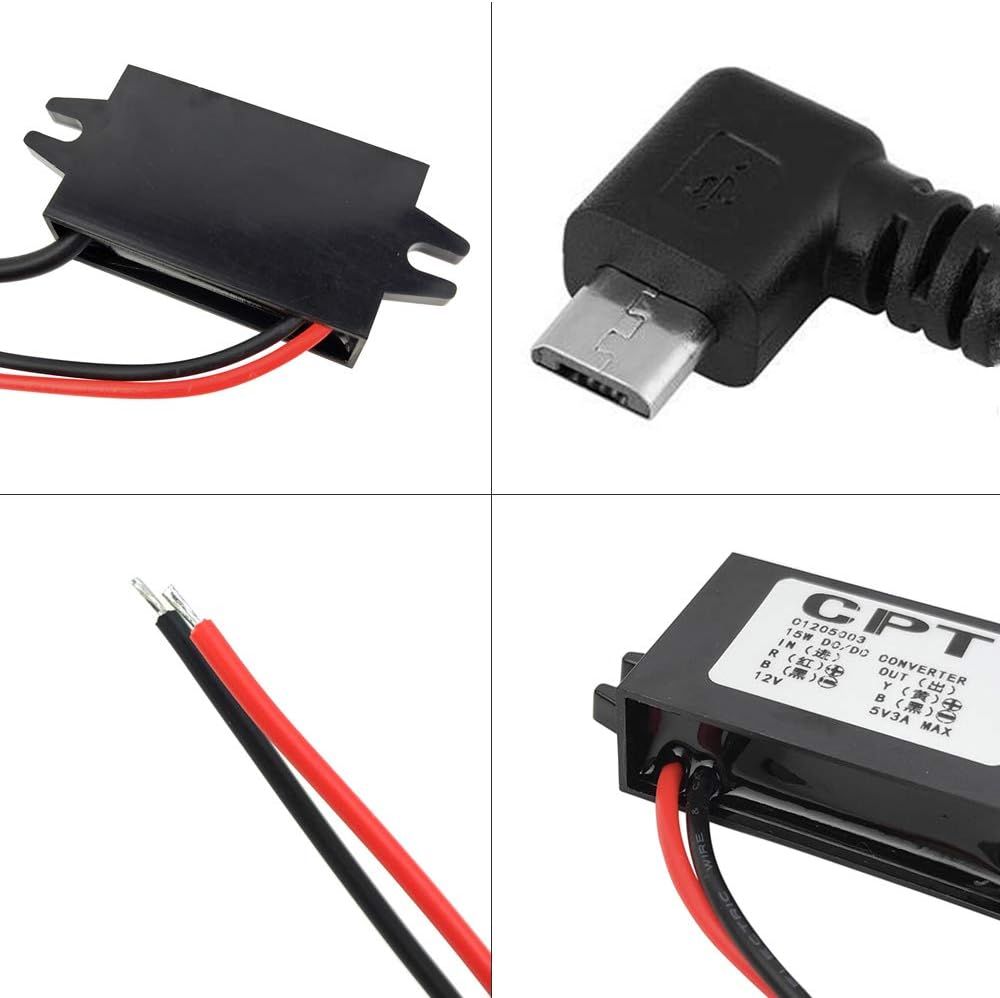 Convertidor DC a CC 12V a 5V 3A USB impermeable