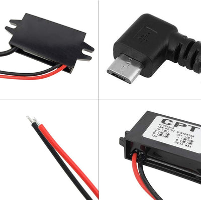 Convertidor DC a CC 12V a 5V 3A USB impermeable