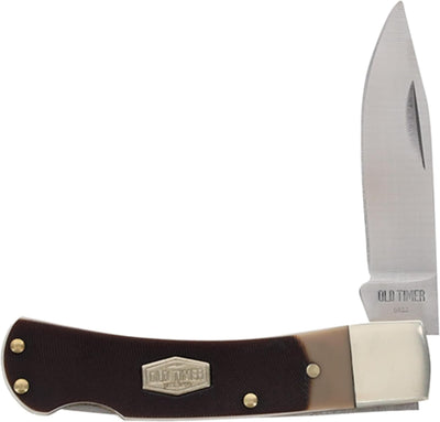 Cuchillo de bolsillo acero inox 2.2pulg mango serrado EDC camping