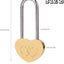 10 Candados Corazón 3.5x1.969" Sin Llave Boda San Valentín