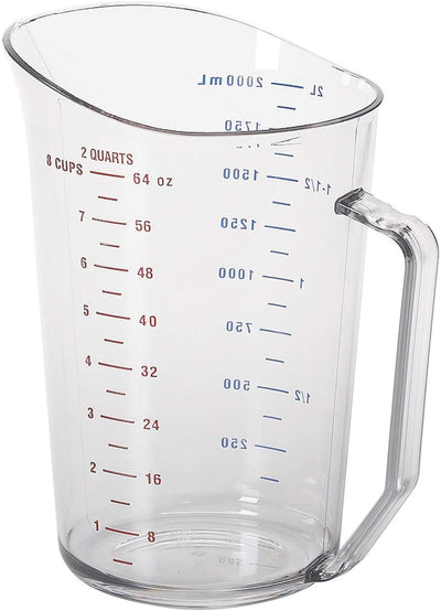 Taza medir 2qt policarbonato transparente