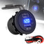 Enchufe PD tipo C USB QC 3.0 con LED azul para lancha RV