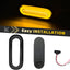 2 Pzas Lentes Ahumados Ámbar 6pulg Luces Traseras