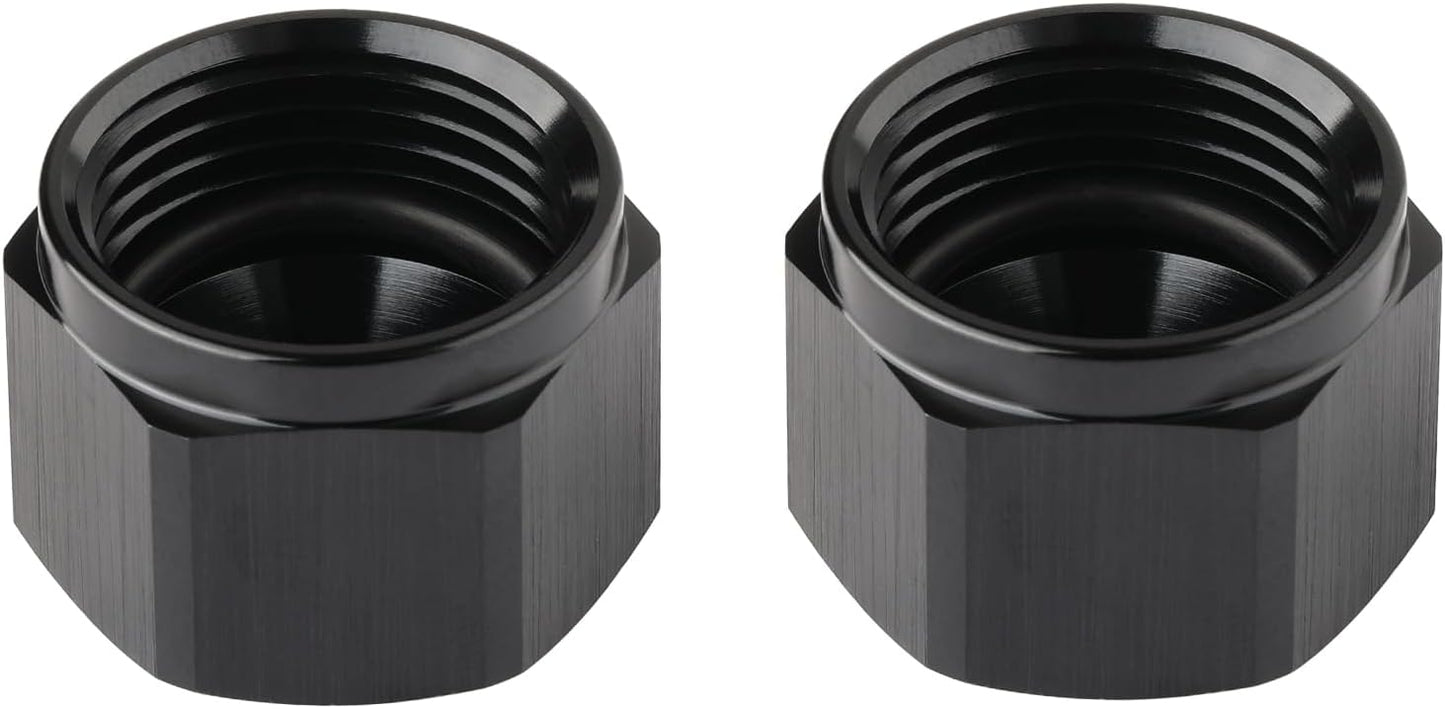 Adaptador bloqueo aluminio negro 2 Pzas