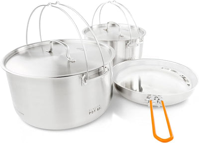Set cocina acero inox compacto para 8-10 personas