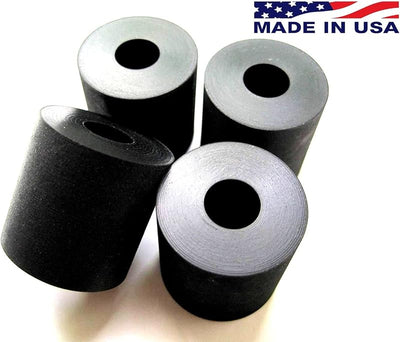 4 Espaciadores Neopreno Negro 1x3/8x1 Pulg Hogar Industrial