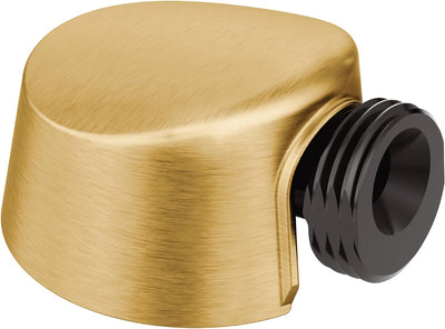 Conector ducha de mano redondo oro cepillado