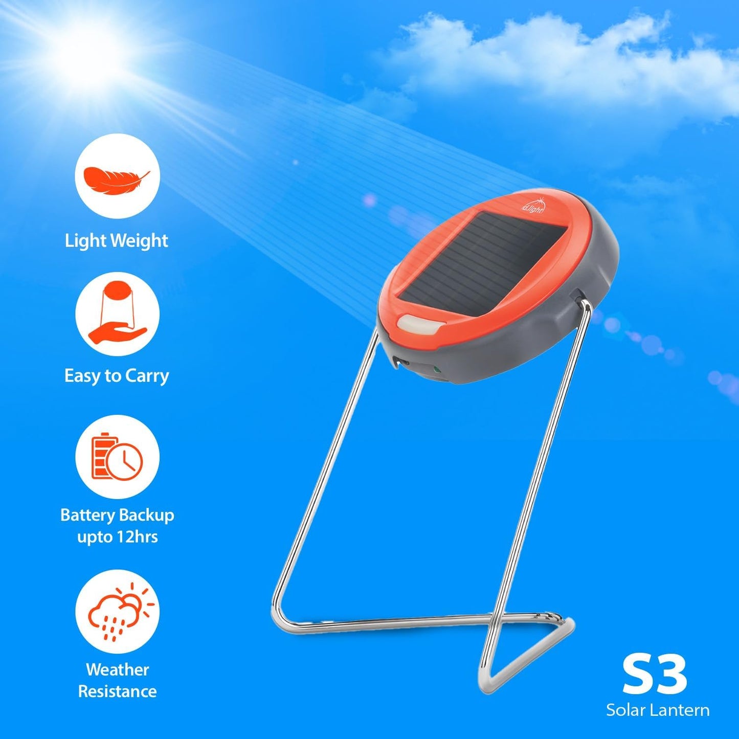 Lámpara escritorio LED S2 recargable solar