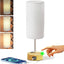 Lámpara mesa noche control táctil 3 vías con puertos USB