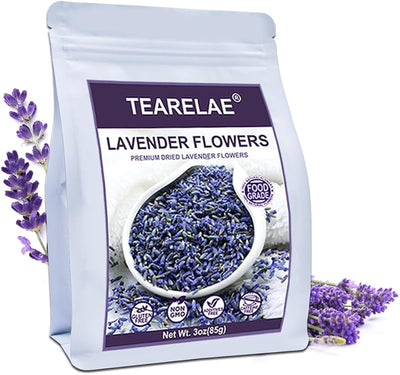 Flores lavanda secas comestibles 3oz para hornear té jabón