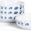 Set 4 Pzas Cuencos Porcelana Hueso Azul