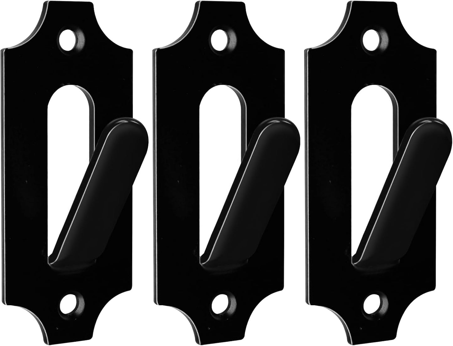 3 Perchas Calavera con Protector Silicona Negro