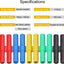10 Pzas Conector Banana 0.157pulg Aislado 5 Colores