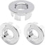 3 Pzas Anillos Desbordamiento Fregadero Baño Cubierta Cromada
