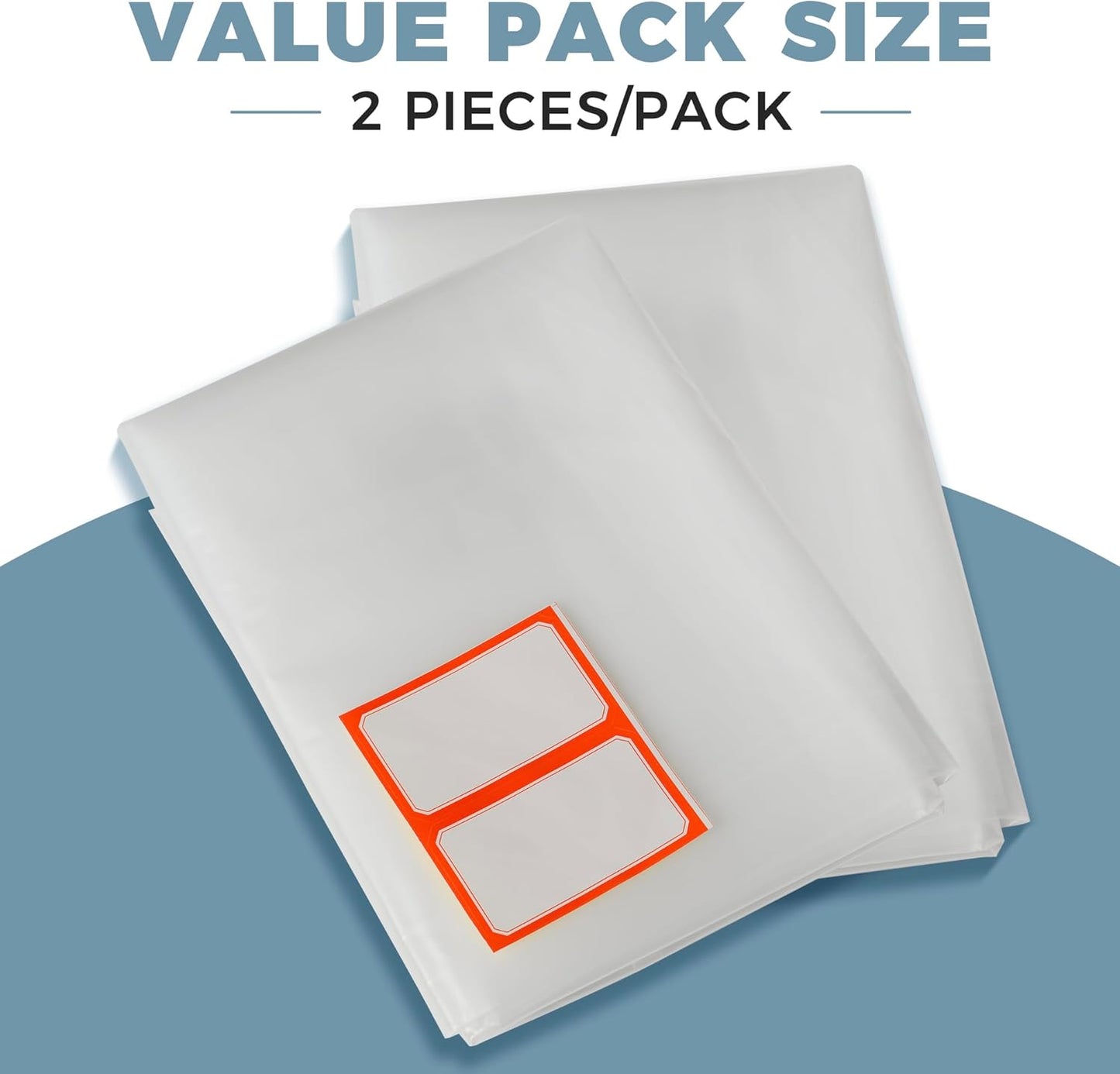 2 Fundas cojín plástico transparente para sofá biplaza patio