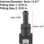 2 Pzas Conector Combustible 5/16 Con Barba