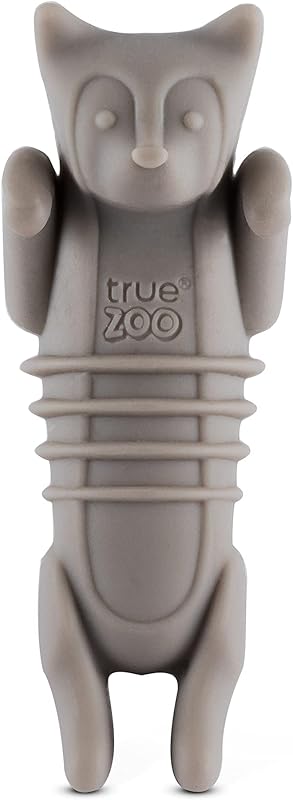Tapón de vino silicona corcho animal gato gris