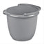 Cubo titanio 10qt plástico gris boquilla mango limpieza jardinería