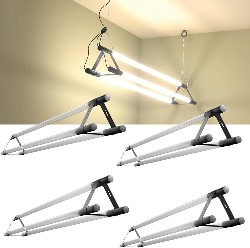 Pack 4 luces lineales baja bahía 4pulg 120W 360grados