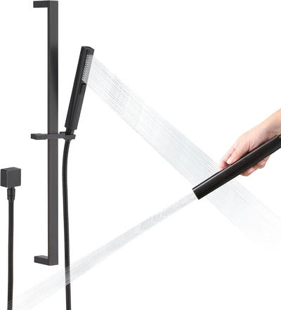 Cabezal ducha mano barra deslizante 27.5pulg manguera 6.6ft